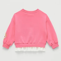 Grayson Little Toddler Girls Crew Neck Long Sleeve Care Bears Sweatshirt