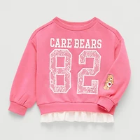 Grayson Little Toddler Girls Crew Neck Long Sleeve Care Bears Sweatshirt