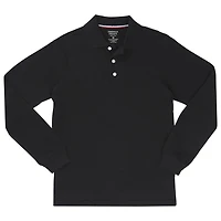 French Toast Toddler Boys Long Sleeve Regular Fit Stretch Fabric Polo Shirt