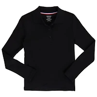 French Toast Little & Big Kid Girls Long Sleeve Regular Fit Polo Shirt