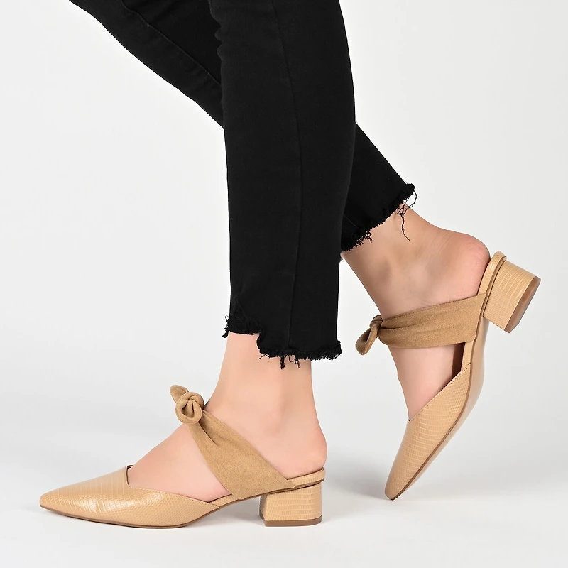 Journee Collection Melora Womens Pointed Mules