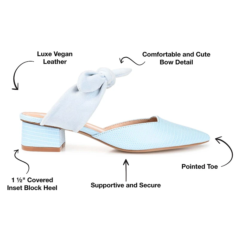 Journee Collection Melora Womens Pointed Mules