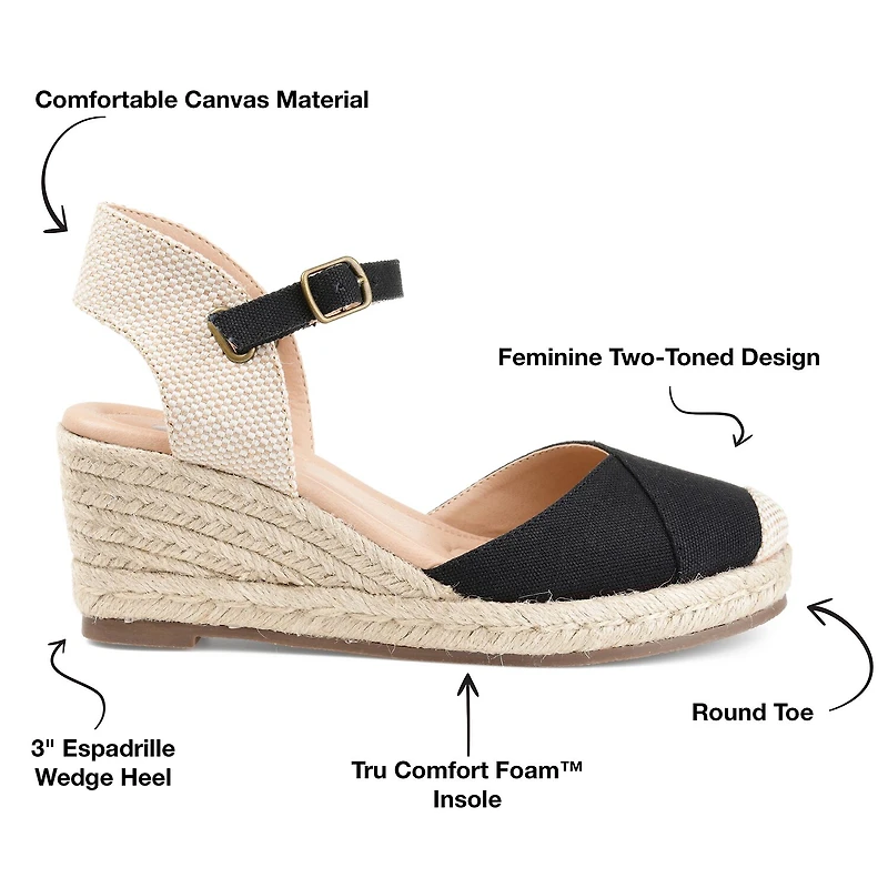 Journee Collection Ashlyn Womens Round Wedge Heel Pumps