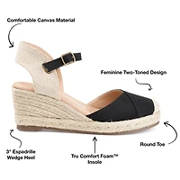 Journee Collection Ashlyn Womens Round Wedge Heel Pumps