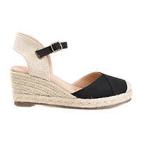 Journee Collection Ashlyn Womens Round Wedge Heel Pumps
