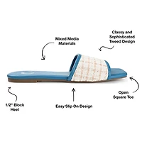 Journee Collection Womens Mikala Flat Sandals
