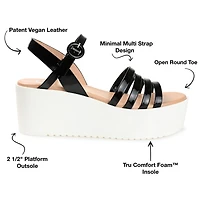 Journee Collection Womens Miragge Strap Sandals
