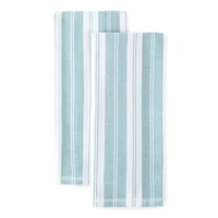 Cooks Striped Dual Purpose 4-Pc. Kitchen Towel Set