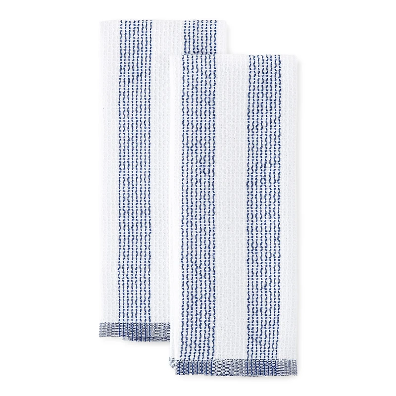 Cooks Striped Dual Purpose 4-Pc. Kitchen Towel Set