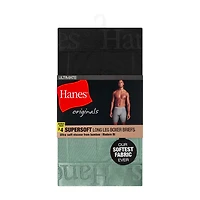 Hanes Supersoft Bonus Pack Mens 4 Long Leg Boxer Briefs Uo2lp4