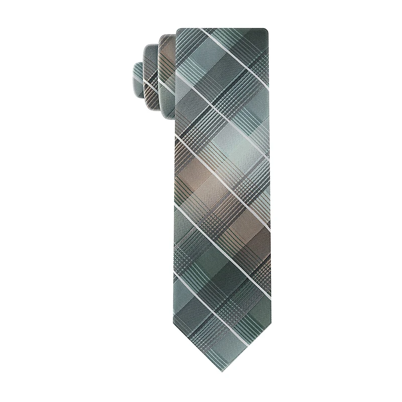 Van Heusen Shaded Plaid Tie
