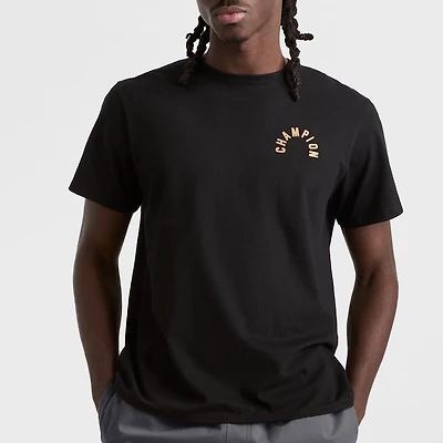 Champion Mens Crew Neck Short Sleeve Regular Fit Graphic T-Shirt