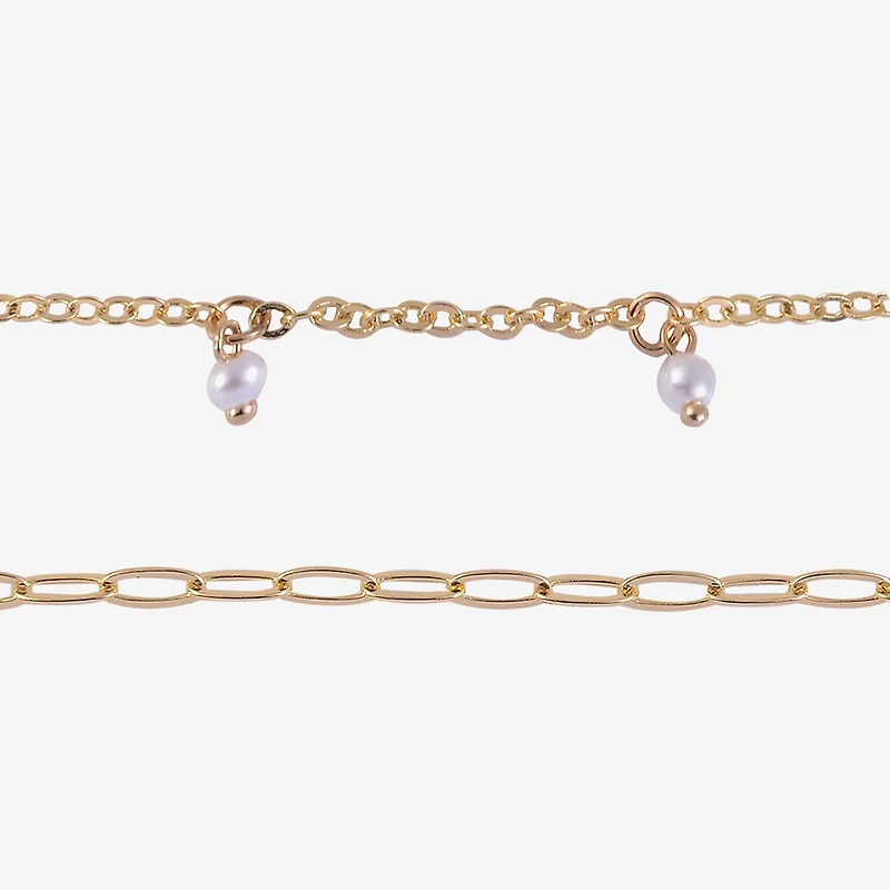 Arizona Gold Tone Womens 4-pc. Bracelet Set