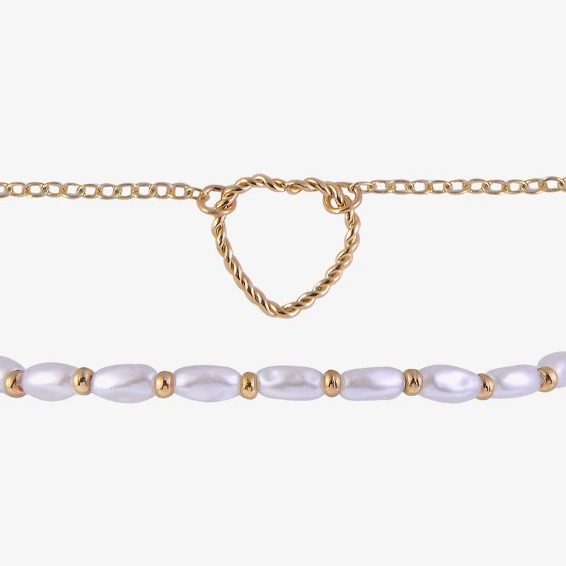 Arizona Gold Tone Womens 4-pc. Bracelet Set