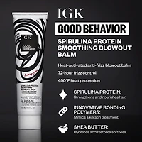 IGK Good Behavior Spirulina Smooth Blowout Styling Product 5 oz.