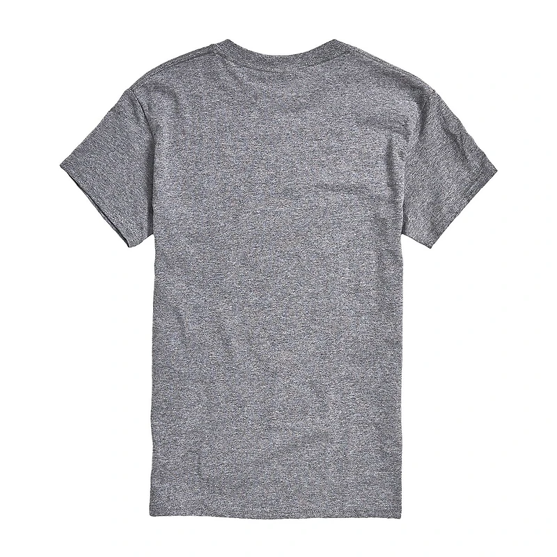 Mens Crew Neck Short Sleeve Classic Fit Big and Tall Graphic T-Shirt