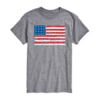 Mens Crew Neck Short Sleeve Classic Fit Big and Tall Graphic T-Shirt