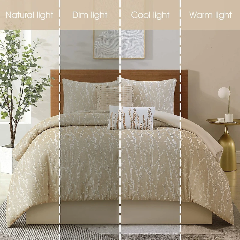 Stratford Park Lileas 6-pc. Floral Lightweight Comforter Set