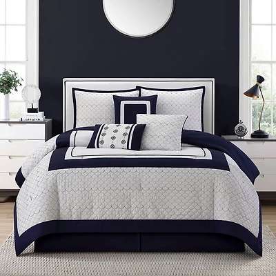 Stratford Park Aileen 7-pc. Geometric Lightweight Comforter Set