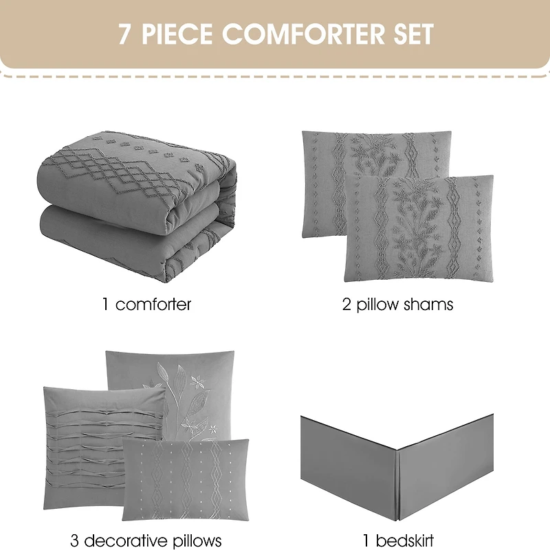 Stratford Park Keltie 7-pc. Geometric Lightweight Comforter Set