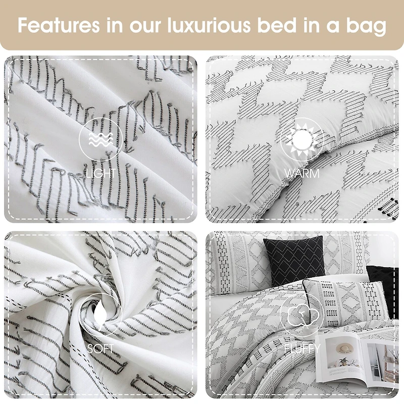Stratford Park Leana 7-pc. Geometric Lightweight Comforter Set