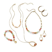 a.n.a Gold Tone Womens 50 Inch Strand Necklace