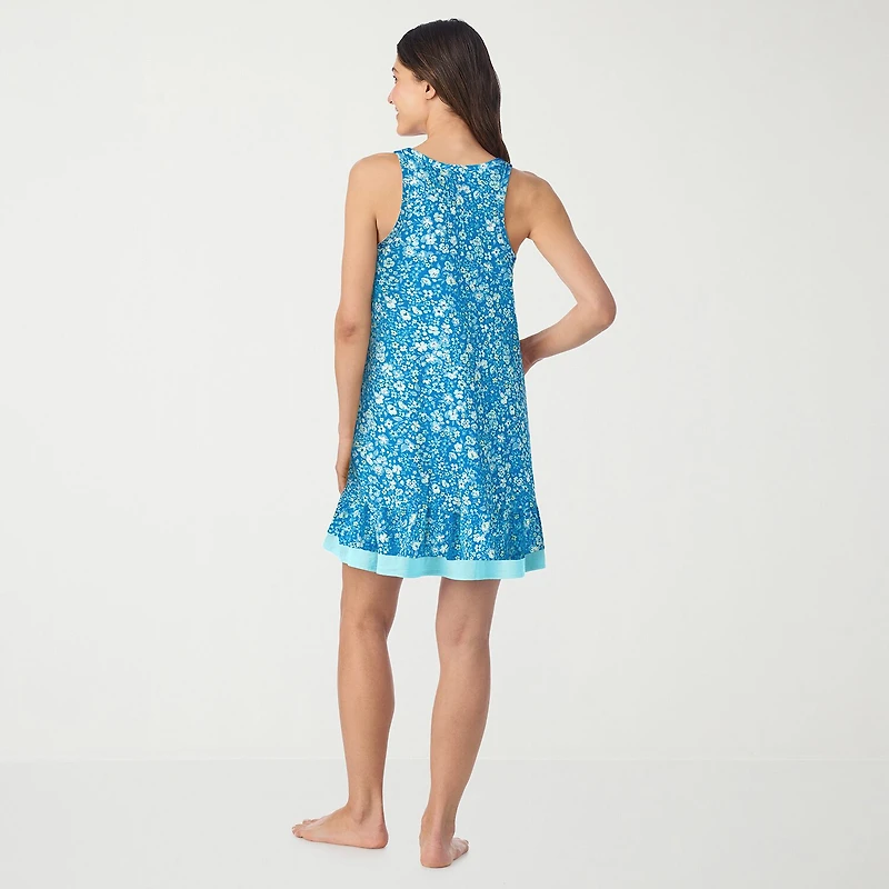 Cuddl Duds Womens Sleeveless Scoop Neck Chemise