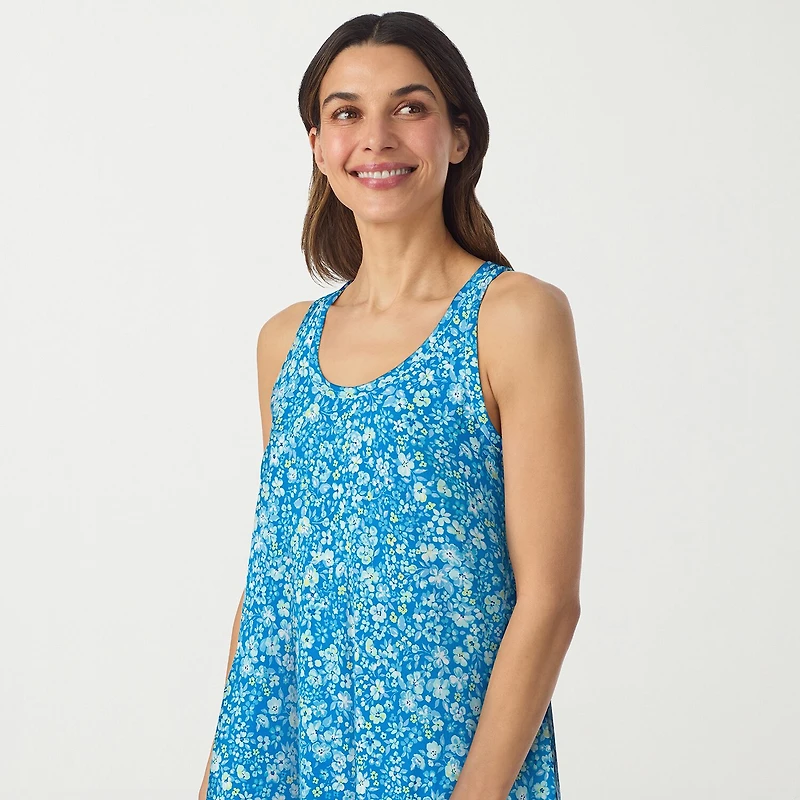 Cuddl Duds Womens Sleeveless Scoop Neck Chemise