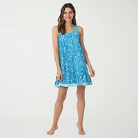 Cuddl Duds Womens Sleeveless Scoop Neck Chemise
