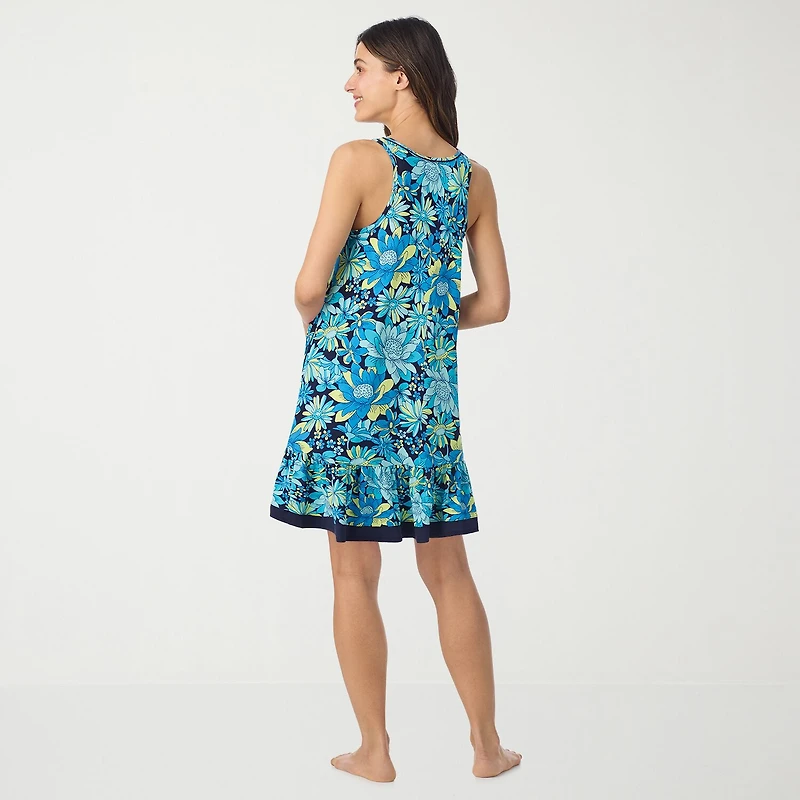 Cuddl Duds Womens Sleeveless Scoop Neck Chemise