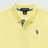 U.S. Polo Assn. Little & Big Kid Boys Short Sleeve Regular Fit Embroidered Shirt