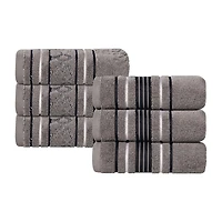 SUPERIOR® Sadie Zero Twist Jacquard Solid Cotton 6-pc. Hand Towel