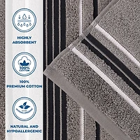 SUPERIOR® Sadie Zero Twist Jacquard Solid Cotton 6-pc. Hand Towel