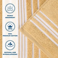 SUPERIOR® Sadie Zero Twist Jacquard Solid Cotton 6-pc. Hand Towel