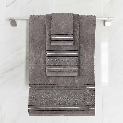 SUPERIOR® Sadie Zero Twist Jacquard Cotton 3-pc. Quick Dry Bath Towel Set