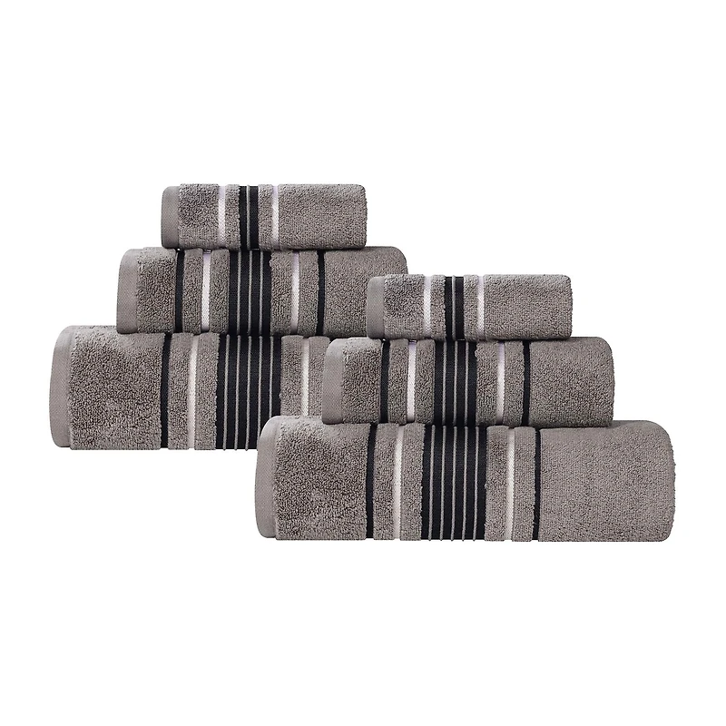 SUPERIOR® Sadie Zero Twist Solid Cotton 6-pc. Quick Dry Bath Towel Set