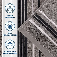 SUPERIOR® Sadie Zero Twist Solid Cotton 6-pc. Quick Dry Bath Towel Set