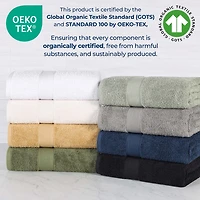 SUPERIOR® Oregon 100% Organic Cotton -pc. Bath Towel Set
