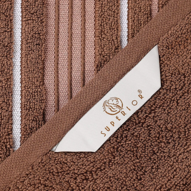SUPERIOR® Sadie Zero Twist Jacquard Solid Cotton 2-pc. Bath Sheet