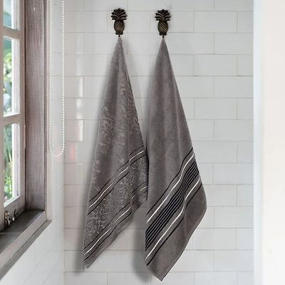 SUPERIOR® Sadie Zero Twist Jacquard Solid Cotton 2-pc. Bath Sheet
