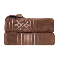 SUPERIOR® Sadie Zero Twist Jacquard Solid Cotton 2-pc. Bath Sheet