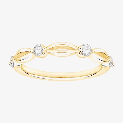 (F / Vs2) Womens 2.5MM 1/4 CT. T.W. Lab Grown White Diamond 10K Gold Wedding Band
