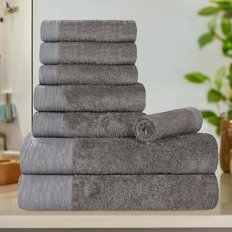 SUPERIOR® Sera Hypoallergenic Rayon From Bamboo 8-pc. Bath Towel Set