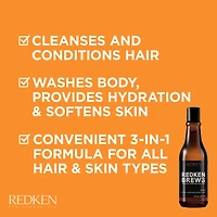 Redken Brew 3-In-1 Shampoo 10.1 oz.