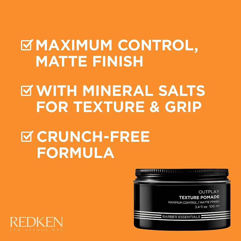 Redken Brew Outplay Hair Pomade 3.4 oz.