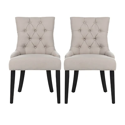 Safavieh Abby Dining Collection 2-pc. Upholstered Tufted Dining Chair