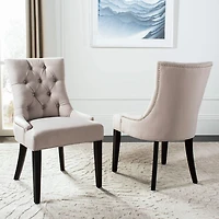 Safavieh Abby Dining Collection 2-pc. Upholstered Tufted Dining Chair