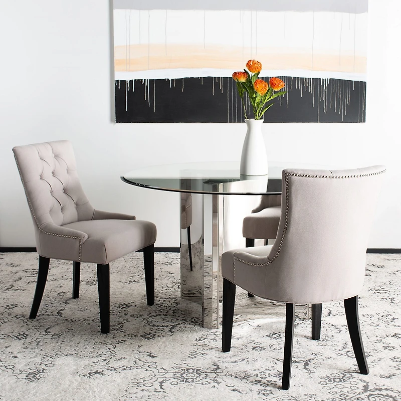 Safavieh Abby Dining Collection 2-pc. Upholstered Tufted Dining Chair