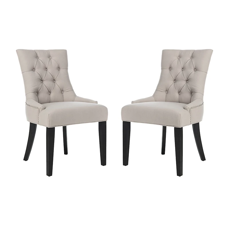 Safavieh Abby Dining Collection 2-pc. Upholstered Tufted Dining Chair
