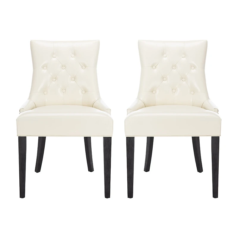 Safavieh Abby Dining Collection 2-pc. Upholstered Tufted Dining Chair